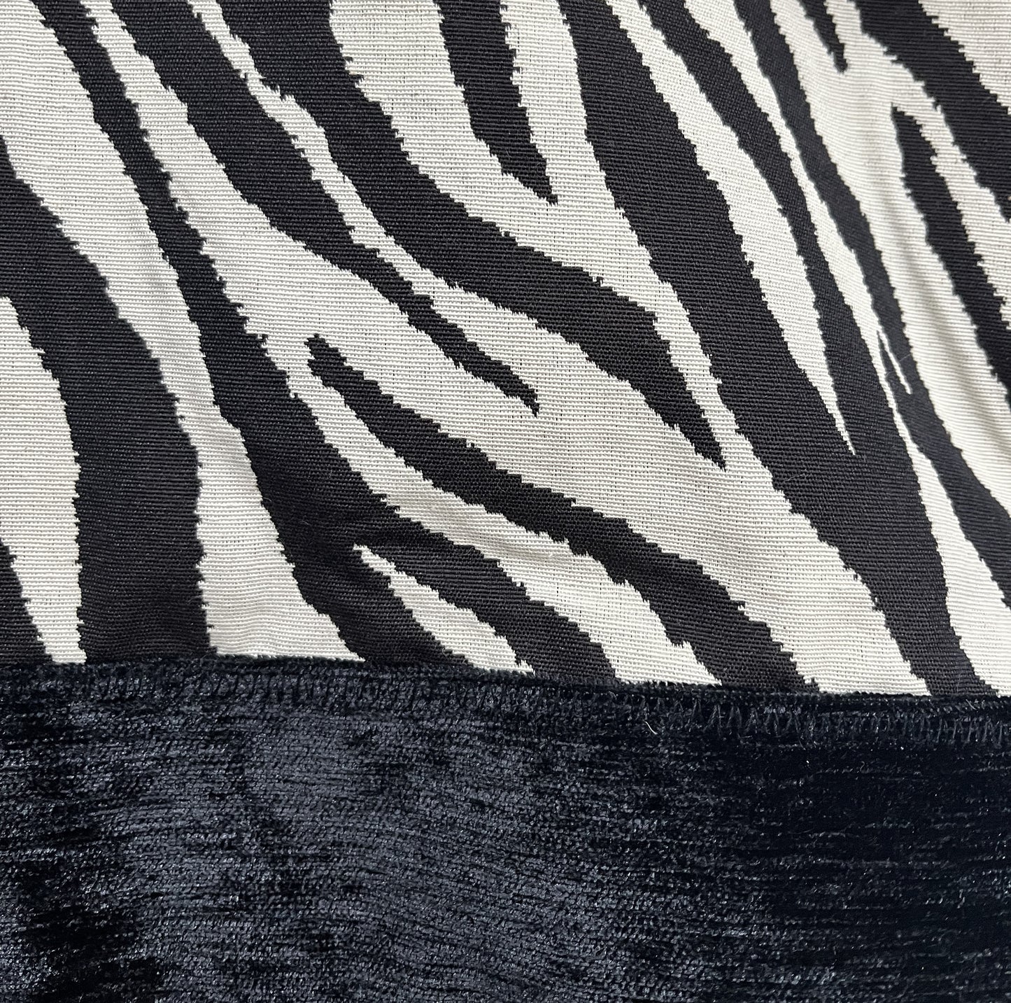 Tote Bag: Zebra Stripe Recycled Cotton Handmade Tote – Bold & Sustainable Fashion Bag