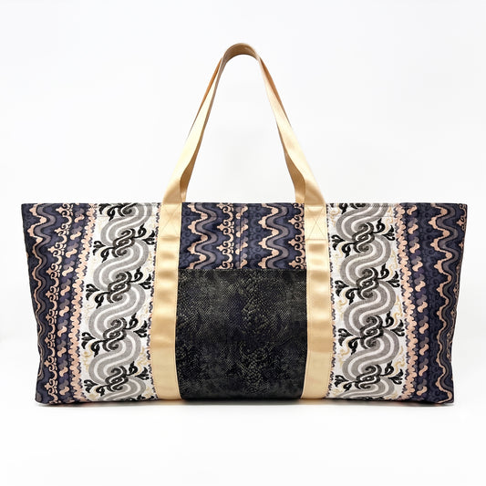 Yoga Mat Bag - Squiggles Galore with outside pocket