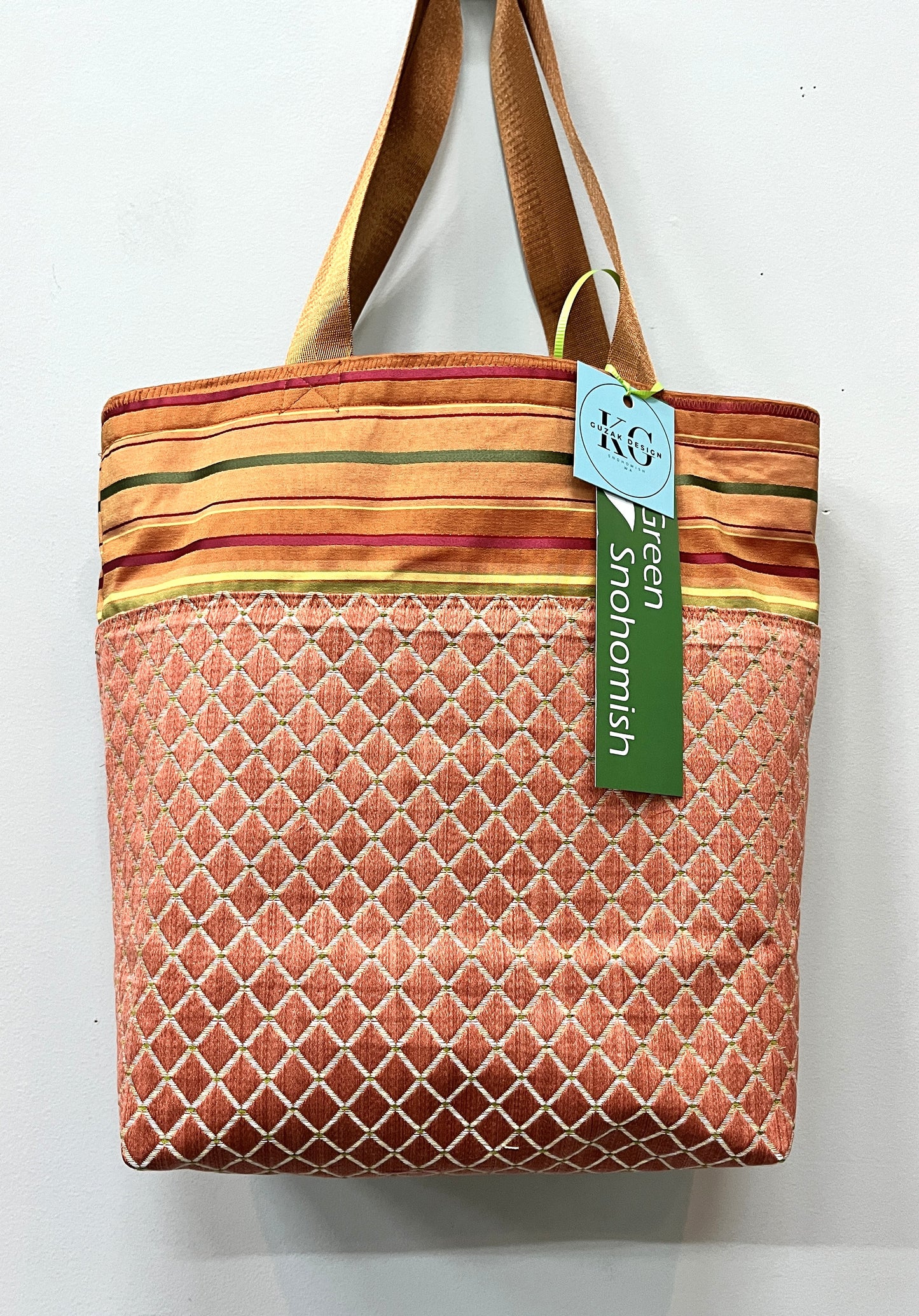 Tote Bag watermelon and lemonade colors + vartiation with inside pockets