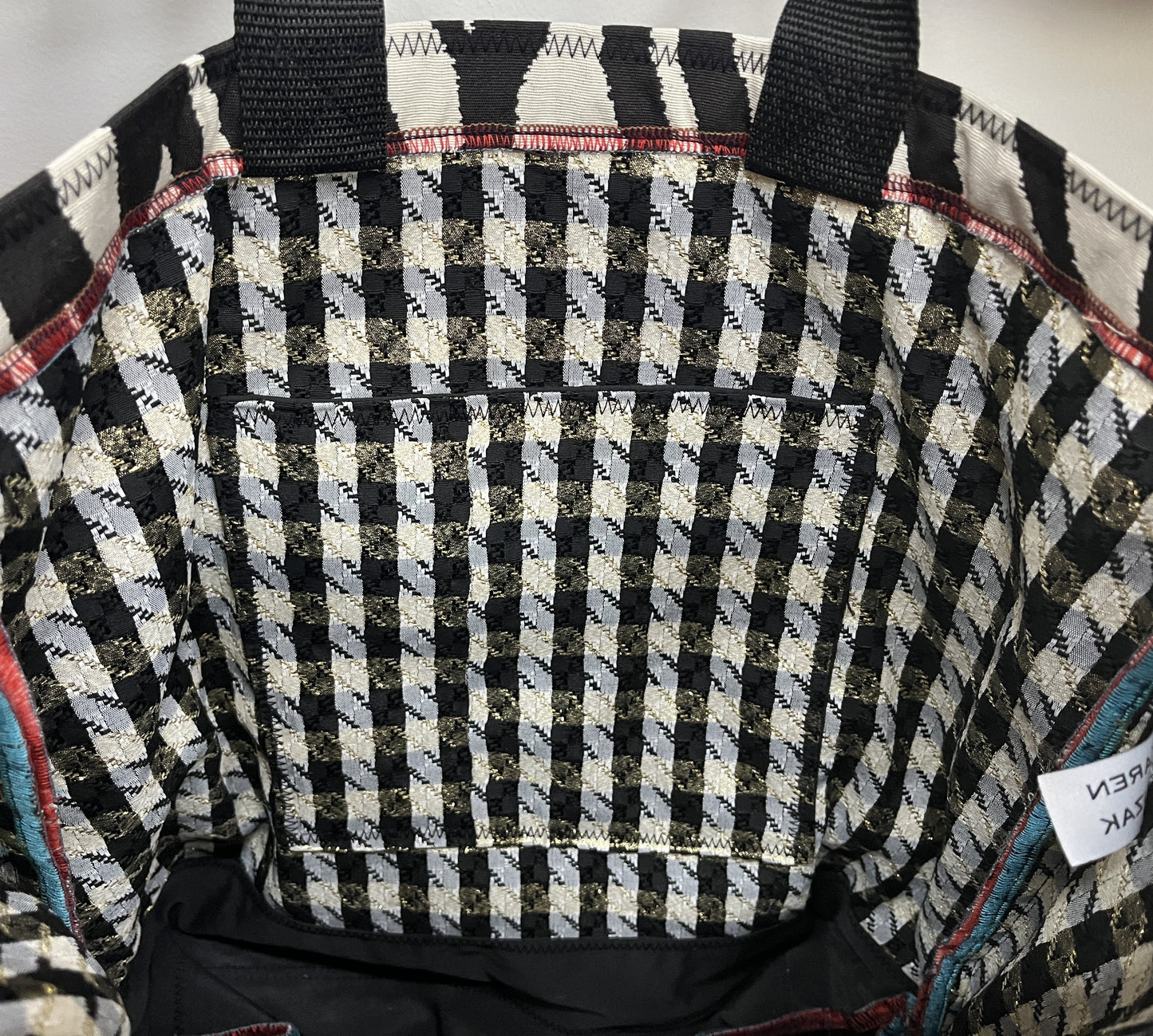 Tote Bag: Zebra Stripe Recycled Cotton Handmade Tote – Bold & Sustainable Fashion Bag