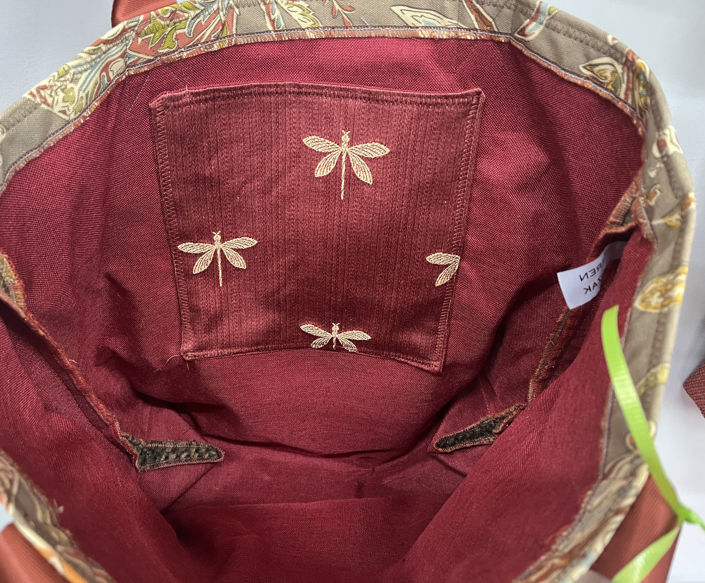 Tote Bag: Garden Floral Print Upcycled Tote Bag – Handmade Eco-Friendly Carry Bag