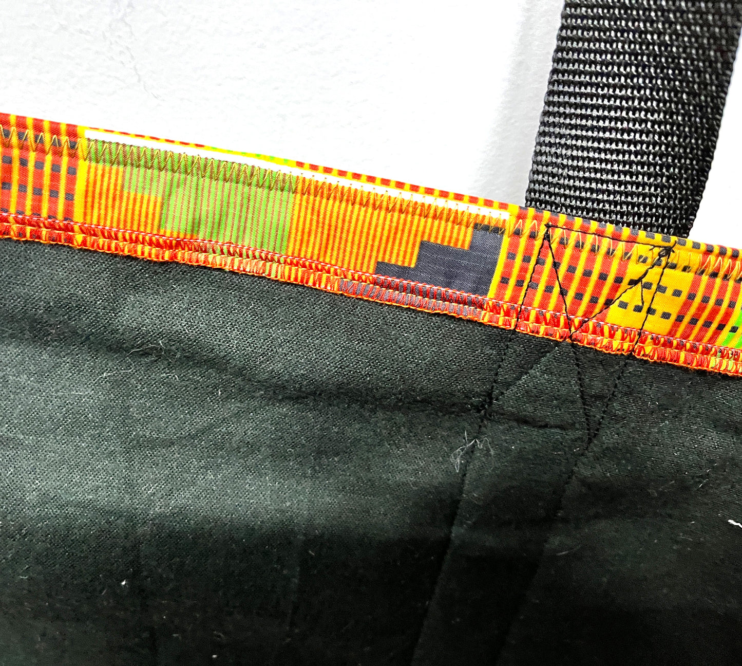 Yoga Mat Bag - Bright African print with outside pockets